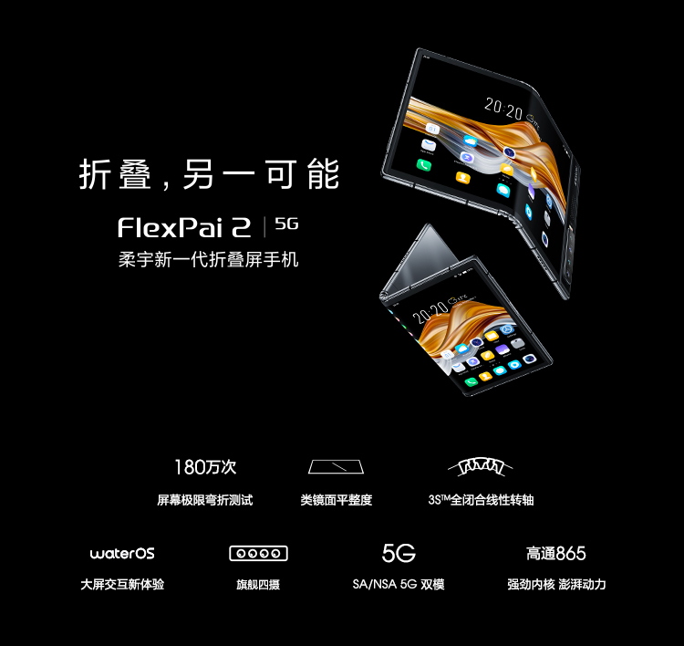 Royole FlexPai 2 5G foldable phone uses a seamless, stepless 3S hinge ... Royole flexpaih